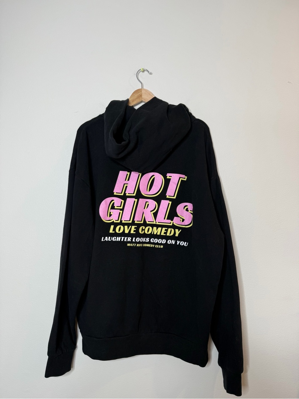 Matt Rife Hot Girls Love Comedy Black Hoodie from Tour size large